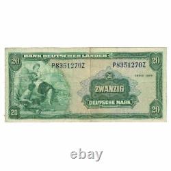 #176980 Banknote, GERMANY FEDERAL REPUBLIC, 20 Deutsche Mark, 1949, 1949-08