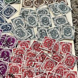 1951-1952 Investor's Lot Of Germany Posthorns Stamps Federal Republic