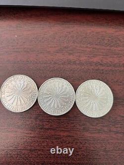 1972 German Federal Republic (3) Silver 10 Deutsche Marks Munich Olympic