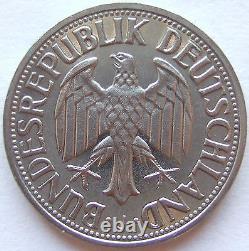 Coin Federal Republic Germany 1 German Mark 1966 J IN Proof
