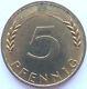 Coin Federal Republic Germany 5 Pfennig 1950 J In Proof