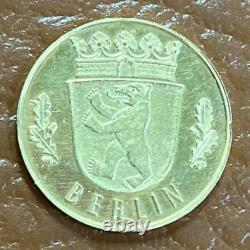 Federal Republic Germany 20 Mark Pattern Proof Coin Berlin Coat of Arms