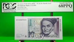 GERMANY 10 DEUTSCHE MARK 1993 DDR DEUTSCHE BUNDESBANK PICK #38c VALUE $680