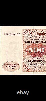 GERMANY 500 Marks aUNC VGC Federal Rebublic 01-06-1977 Rare! Collectible (PP91)