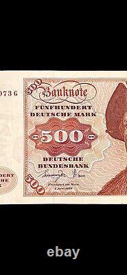 GERMANY 500 Marks aUNC VGC Federal Rebublic 01-06-1977 Rare! Collectible (PP91)