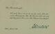 German Chancellor Konrad Adenauer Hand Signed Thank You Card Dated 1957