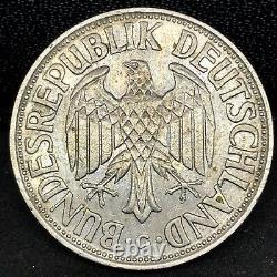 Germany 1956 G 1 Deutsche Mark Scarce Coin Federal Republic Germany Km#110