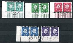 Germany Federal Republic 1959 Heuss Scott 793-797 Pairs Superb Used