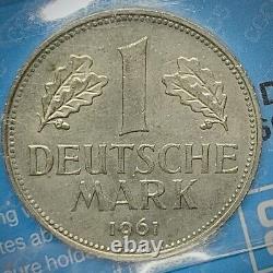 Germany Federal Republic. 1961J One Mark. CCCS Graded MS 60. Rare