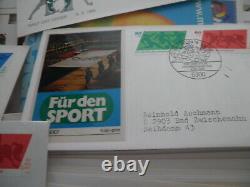 Germany Federal Republic First Day Covers Including Good Private With Vignettes