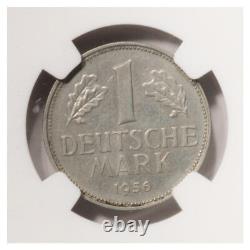Germany Federal Republic One Mark 1956 J KM-110 NGC About Uncirculated 58