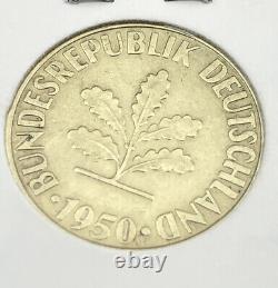 1950 République fédérale d'Allemagne D 10 Pfennig 1362-L