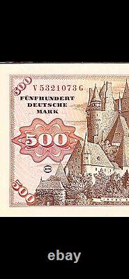 ALLEMAGNE 500 Marks aUNC VGC République fédérale 01-06-1977 Rare ! Collectionnable (PP91)