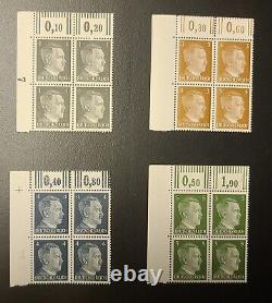 ALLEMAGNE Collection de timbres-blocs Adolph Hitler 22 BLOCS NEUFS Troisième Reich Seconde Guerre mondiale