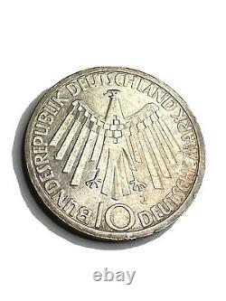 Allemagne 10 Mark République fédérale 1972 J Munich Olympiques KM 133 ARGENT REV ERREUR