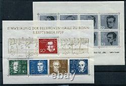Allemagne République fédérale 1949-1965 Belle collection MNH/MH avec de bons ensembles