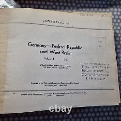 Allemagne-République fédérale et Berlin-Ouest Gazetteer des noms officiels No 47