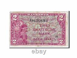 Billet de banque #108774, ALLEMAGNE RÉPUBLIQUE FÉDÉRALE, 2 Deutsche Mark, 1948, TTB