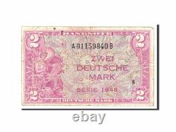 Billet de banque n°113967, ALLEMAGNE RÉPUBLIQUE FÉDÉRALE, 2 Deutsche Mark, 1948, Non daté