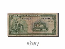 Billet de banque n°308537, RÉPUBLIQUE FÉDÉRALE D'ALLEMAGNE, 20 Deutsche Mark, 1949, 1949-08