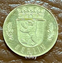 Pièce de monnaie de preuve du patron de 20 mark de la République fédérale d'Allemagne avec les armoiries de Berlin
