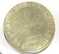 Rare 1950 Bundesrepublik Deutschland G 10 Pfennig République fédérale d'Allemagne