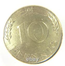 Rare 1950 Bundesrepublik Deutschland G 10 Pfennig République fédérale d'Allemagne