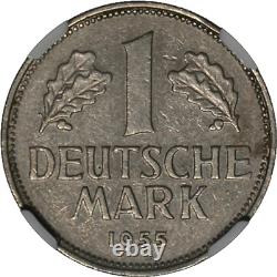 République fédérale d'Allemagne 1955-G Mark KM#110 NGC AU58
