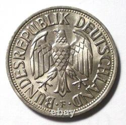 République fédérale d'Allemagne RFA Allemagne de l'Ouest 1 Mark 1 DM 1965 F MS66 NGC KM#110